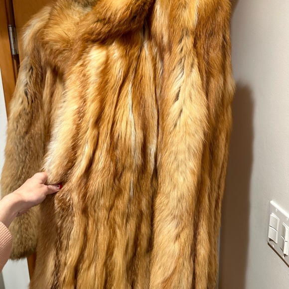Vintage Fox Fur Coat 80s XXL - Picture 3 of 5